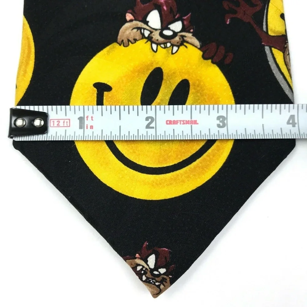Looney Tunes 1996 Tasmanian Tie Devil Taz Smiley Face Vintage Mens Necktie